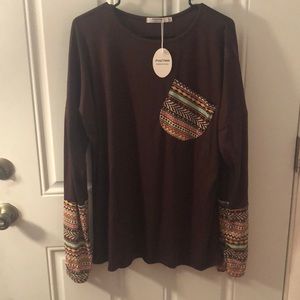 Long Sleeve Aztec Shirt